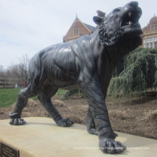 Высокое качество натуральную величину бронзовая статуя тигра 